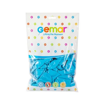 Balony 100 sztuk Pastelowe Błękitne Gemar