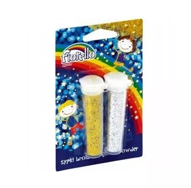 Brokat Sypki Złoty Srebrny Fiorello