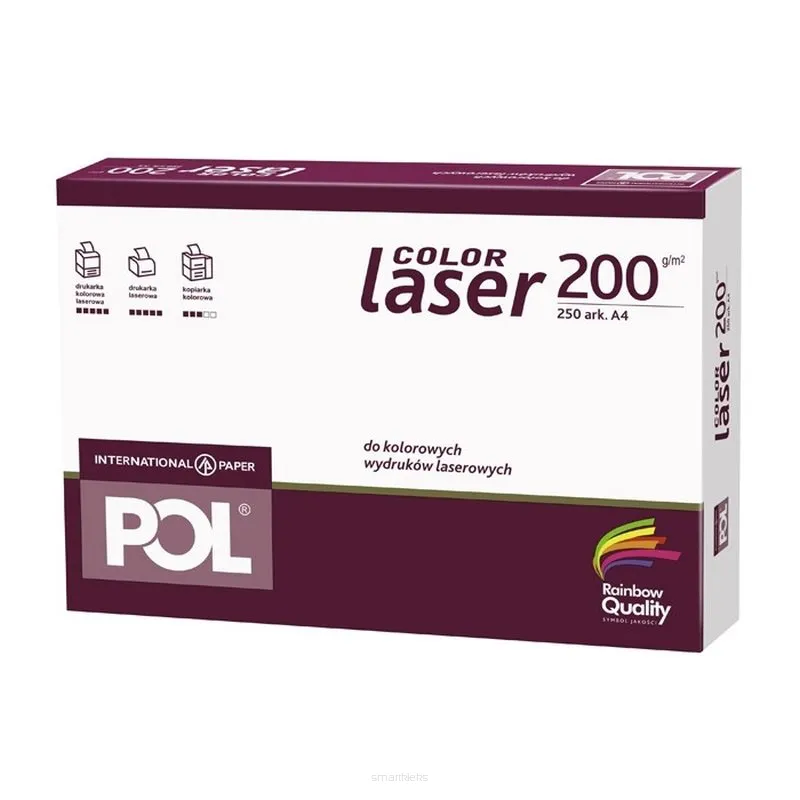Papier ksero POLcolorlaser 200g A4 