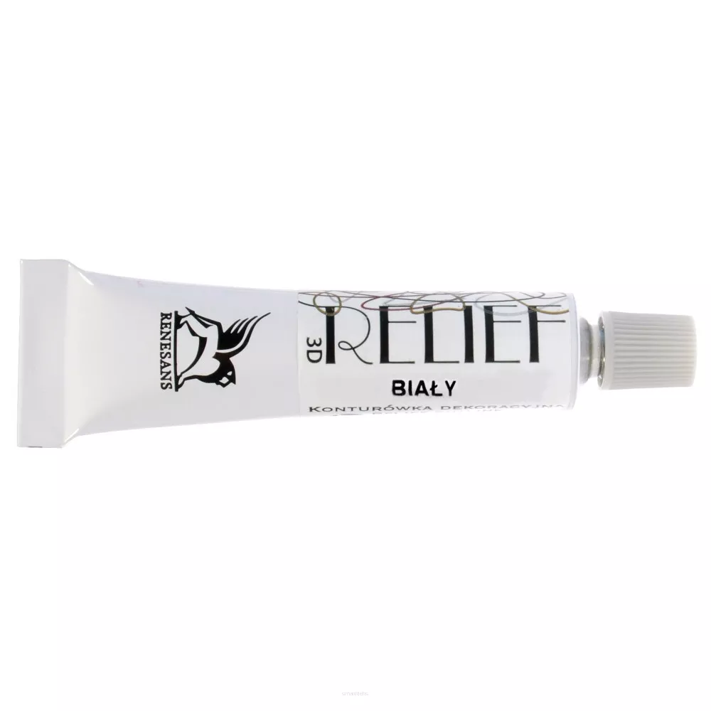 Konturówka relief Deco  Renesans Biała 20 ml