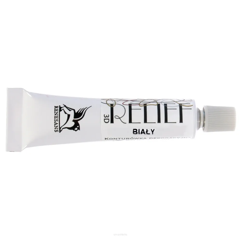 Konturówka relief Deco  Renesans Biała 20 ml