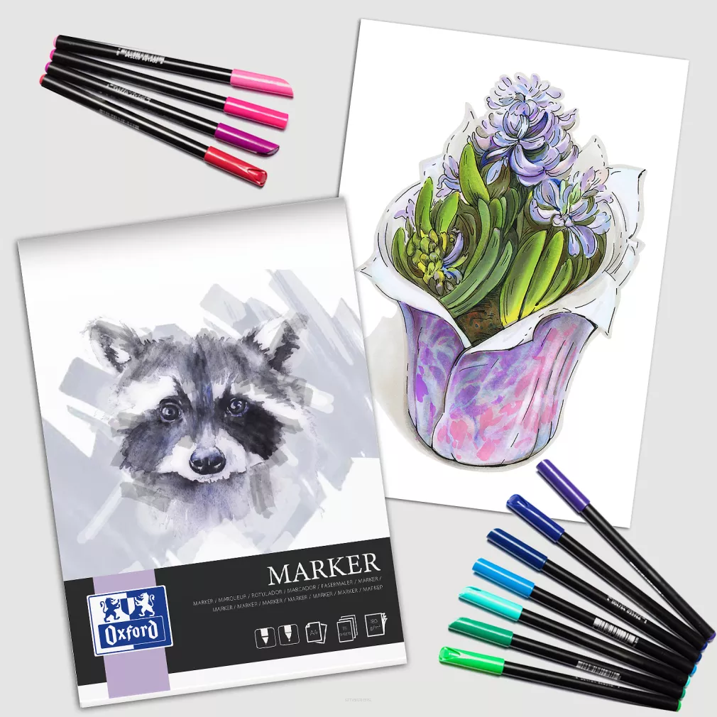 Blok Artystyczny Oxford Marker A4 smartkleks.pl