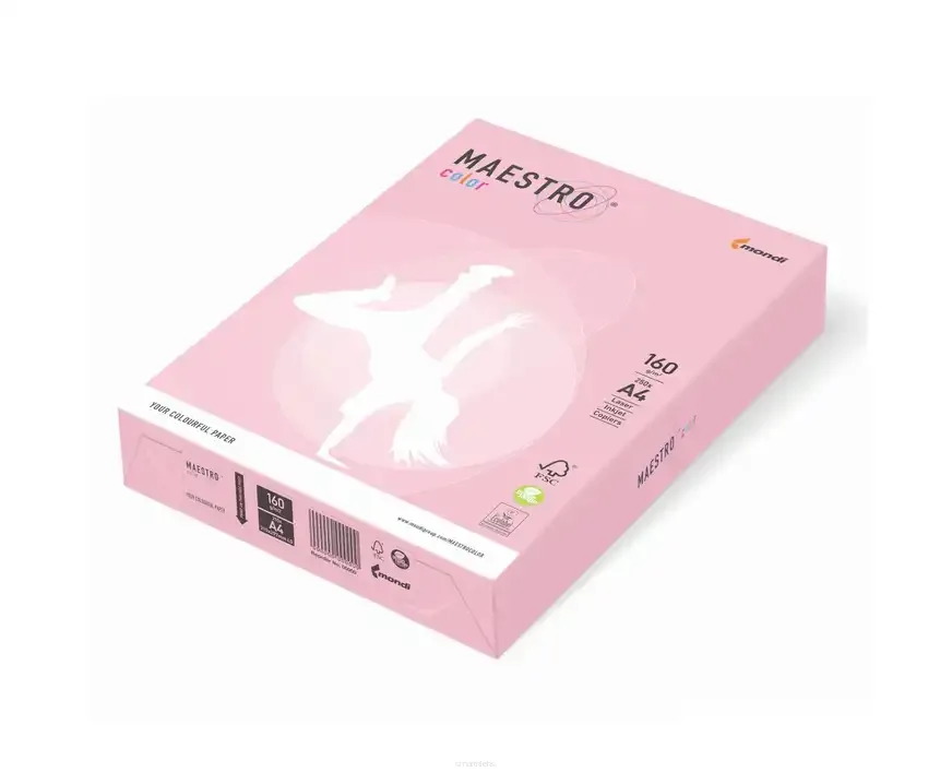 Papier ksero Maestro Color A4 160g Jasny Róż