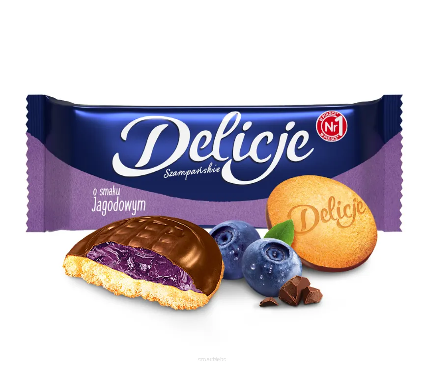 DELICJE SZAMPAŃSKIE 147g JAGODOWE
