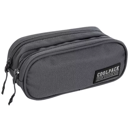 Piórnik Saszetka Dwukomorowa CoolPack Clever Army Grey