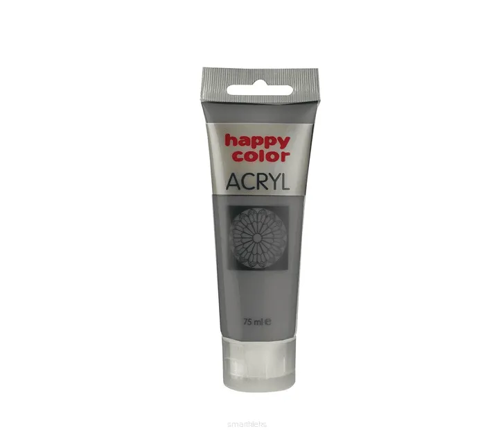 Farba Akrylowa Happy Color 75ml Ciemnoszara Czerwonawa