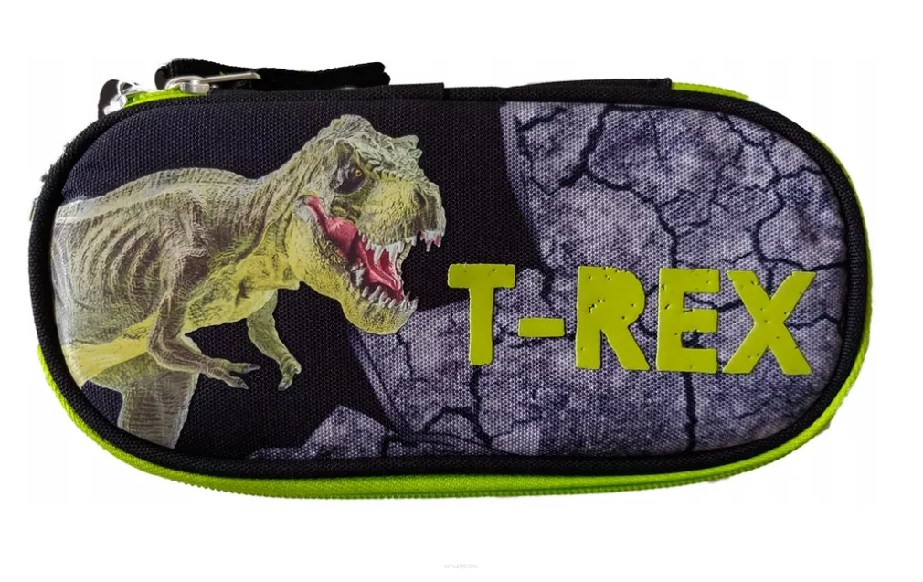 Piórnik Saszetka z Wewnętrzną Klapką Bambino St.Majewski T-Rex smartkleks.pl
