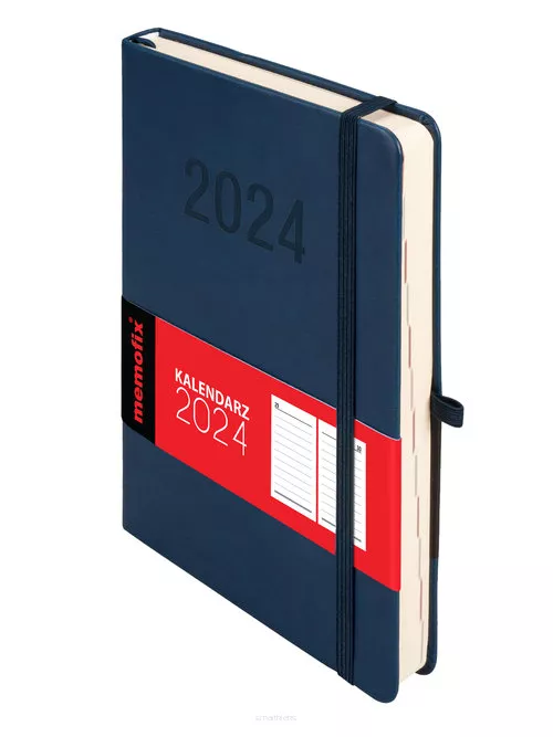 Kalendarz 2024 Memofix A5 DNS Granatowy SmartKleks.pl