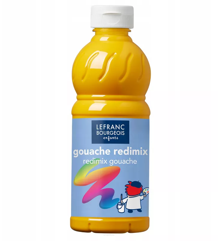 Płynny Gwasz Farba Plakatowa Redimix 500ml. Nasycony Żółty smartkleks.pl