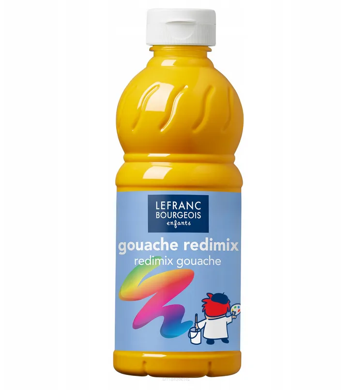 Płynny Gwasz Farba Plakatowa Redimix 500ml. Nasycony Żółty smartkleks.pl