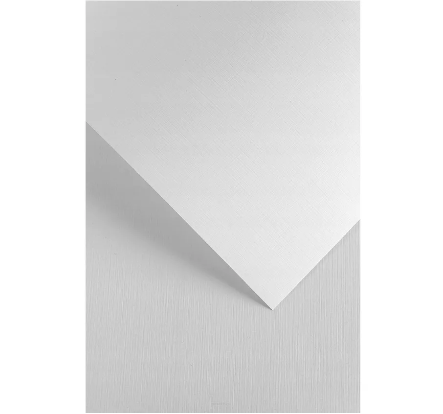 Karton Ozdobny Płótno Biały Galeria Papieru smartkleks.pl