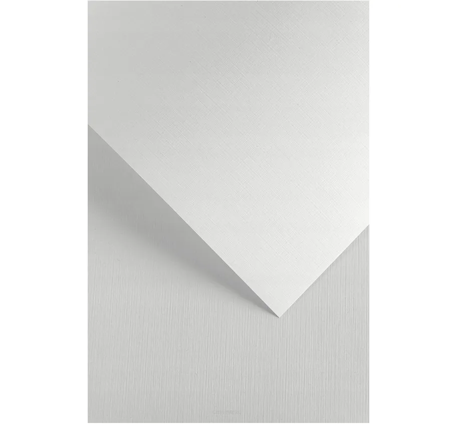 Karton Ozdobny Płótno Biały Galeria Papieru smartkleks.pl
