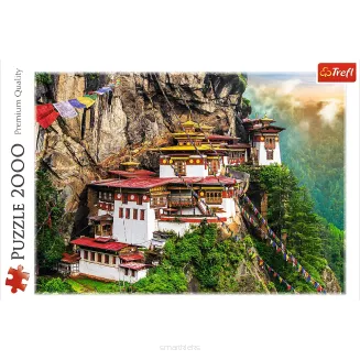 Puzzle Trefl 2000 Elementów Tygrysie Gniazdo, Bhutan smartkleks.pl