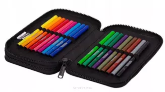 Piórnik Dwukomorowy Z Wyposażeniem Jumper 2 Game Zone  SmartKleks.pl