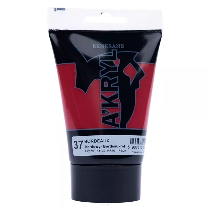 Farba RENESANS akrylowa 100ml 37 bordowy