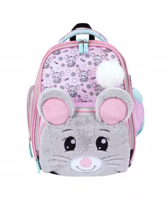 Plecak Szkolny Klasa 1-3 Mouse Bambino St. Majewski Włochacz Myszka