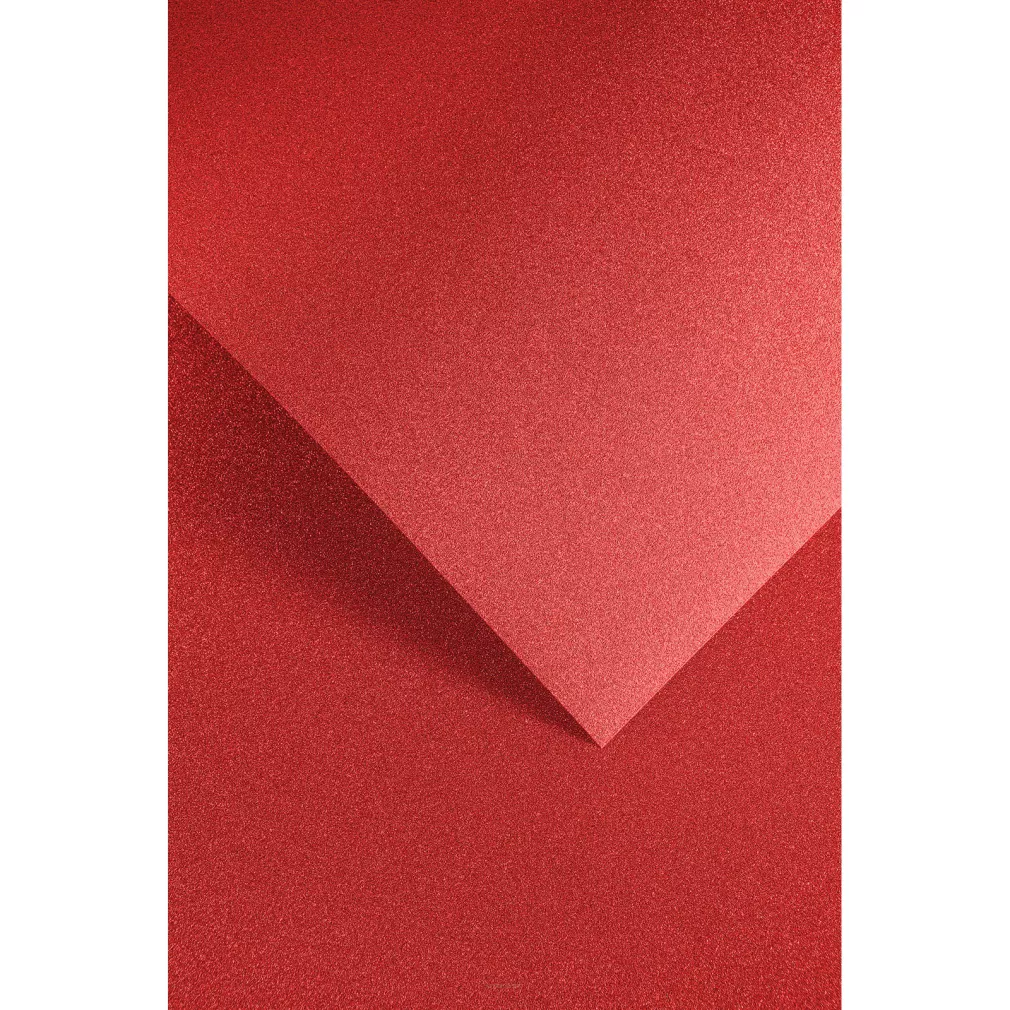 Samoprzylepny Arkusz Brokatowy Czerwony Galeria Papieru 1 Arkusz SmartKleks.pl
