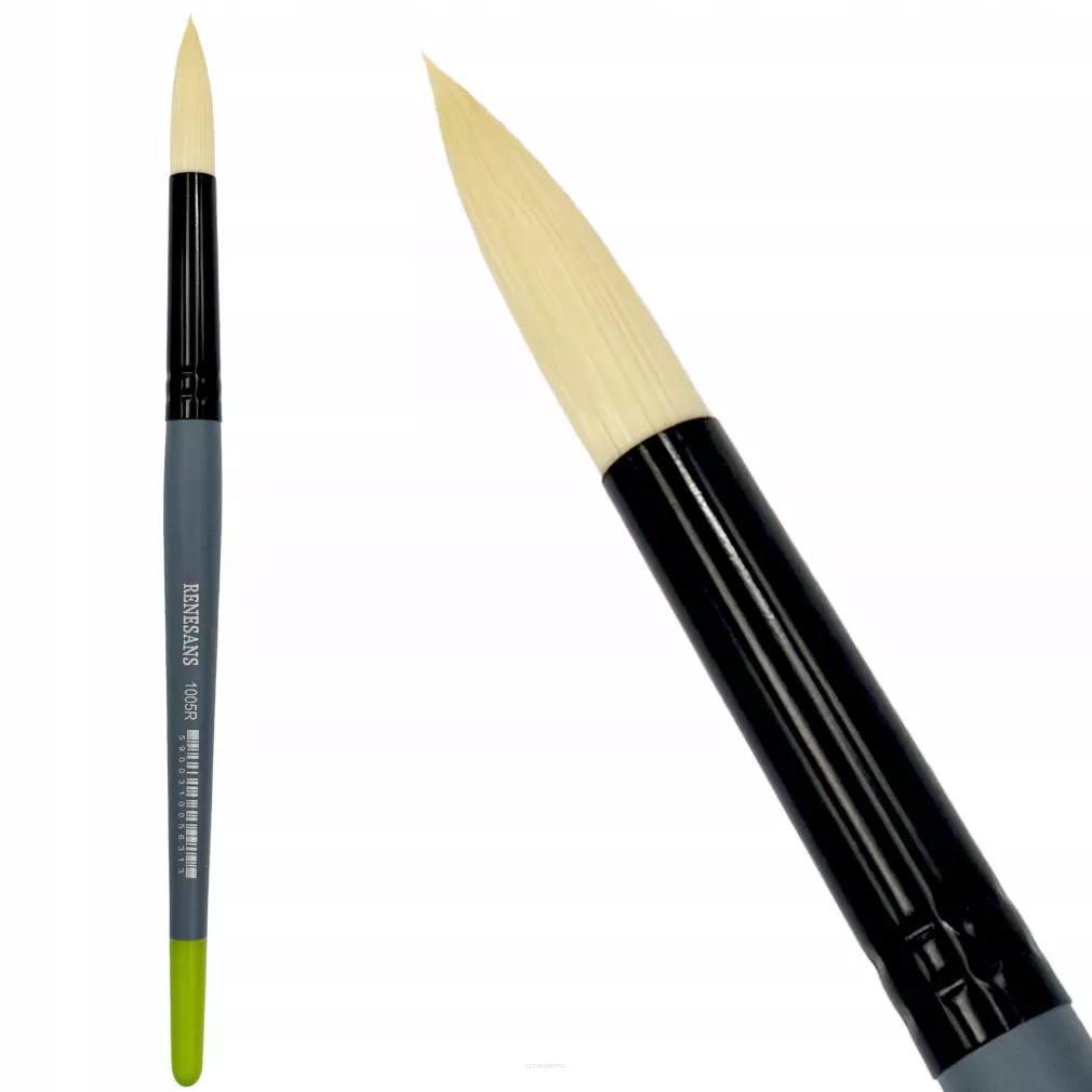 Pędzel koci język szczecinowy syntetyczny seria 1005R - Renesans - nr 3