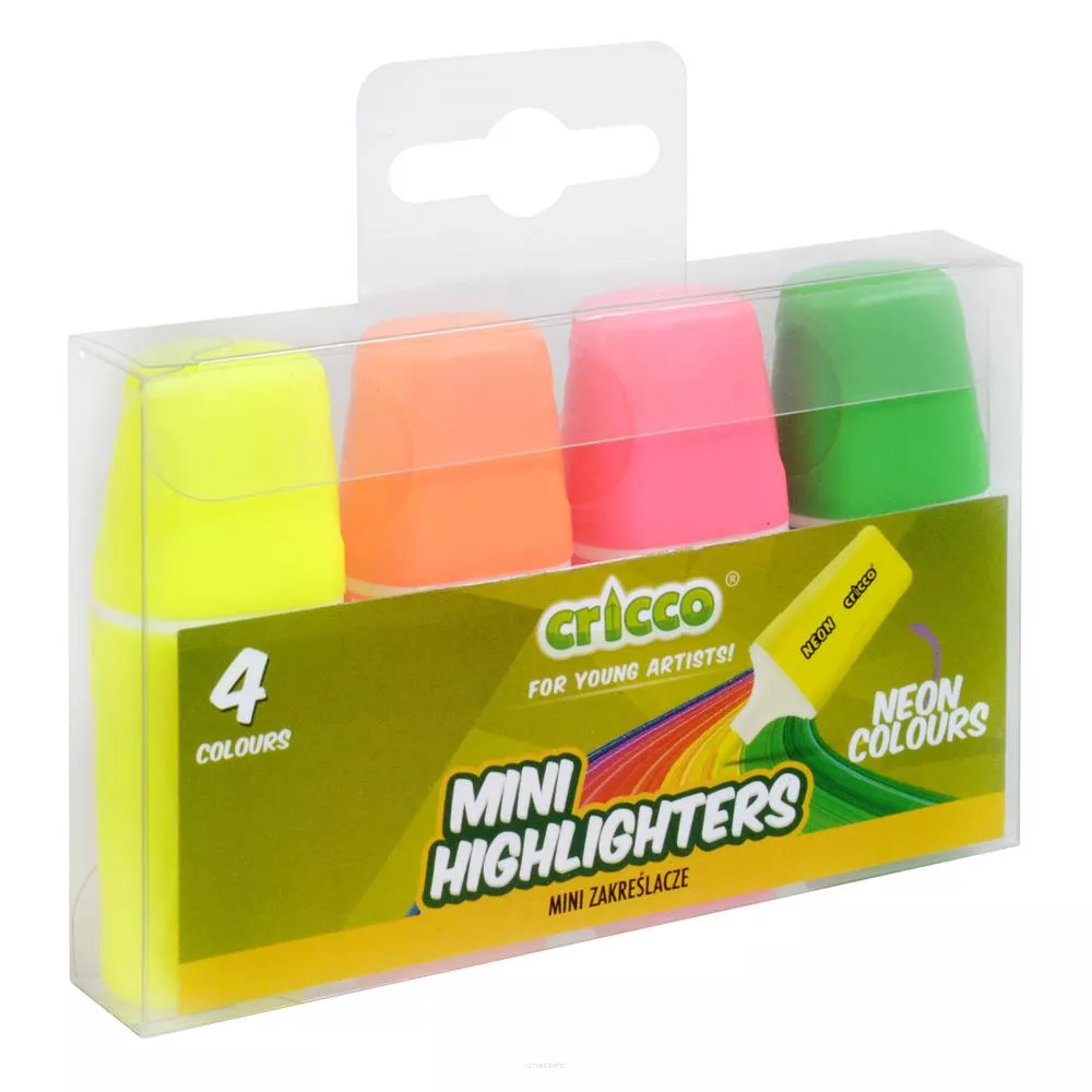 Zakreślacze Mini 4kol Cricco smartkleks.pl