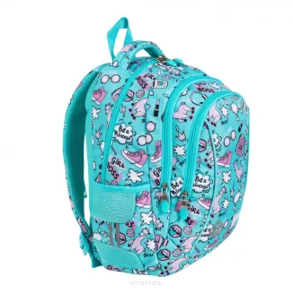 Plecak Dziecięcy St.Right 3-Komorowy 20l. Pastelowe Lamy BP26
