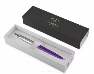 Długopis Parker Jotter Fioletowy Wkład Czarny i Niebieski - 3