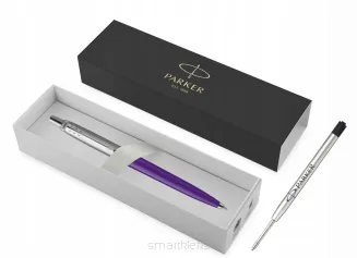 Długopis Parker Jotter Fioletowy Wkład Czarny i Niebieski - 2