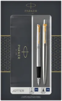 Parker Jotter Duo Pióro Wieczne + Długopis Kulkowy Zestaw Prezentowy