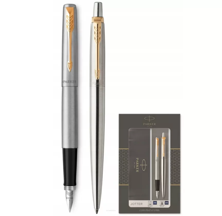 Parker Jotter Duo Pióro Wieczne + Długopis Kulkowy Zestaw Prezentowy