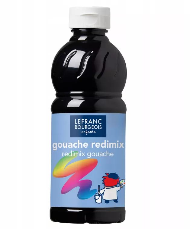 Płynny Gwasz Farba Plakatowa Redimix 500ml. Czarny smartkleks.pl