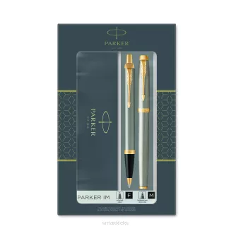 Zestaw Prezentowy Parker IM DUO Brushed Metal GT smartkleks.pl