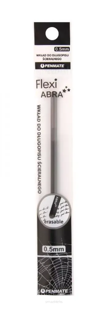 Wkład do Długopisu Ścieralnego 0,5mm Czarny Flexi ABRA  SmartKleks.pl
