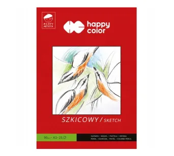 Blok Szkicowy Happy Color Młody Artysta A3 90g/m2