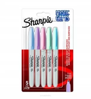 Markery Permanentne Sharpie Mystic Gems 5 Kolorów Fine smartkleks.pl