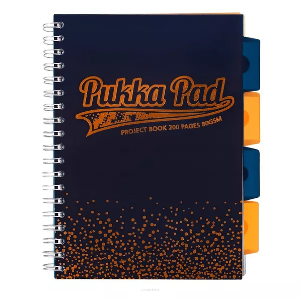 Kołozeszyt  B5/200 Kratka Przekładki Pukka Pad Granatowy