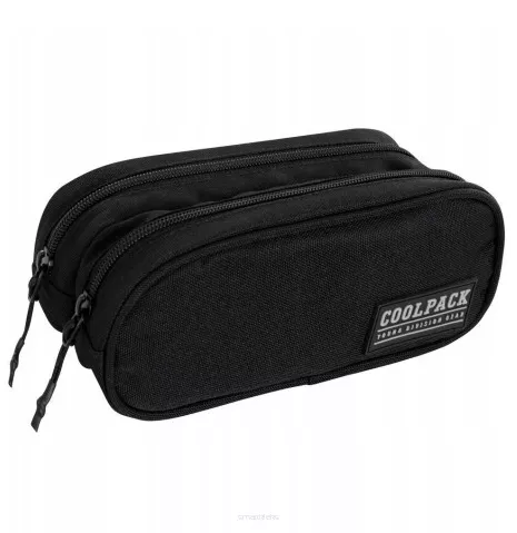 Piórnik Dwukomorowy Bez Wyposażenia CoolPack Clever Black