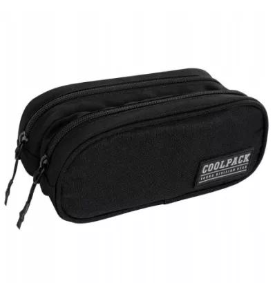 Piórnik Dwukomorowy Bez Wyposażenia CoolPack Clever Black