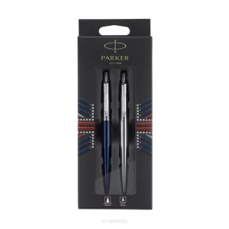 Zestaw Parker Jotter Duo długopis Royal Blue CT + długopis Stalowy Gel CT smartkleks.pl
