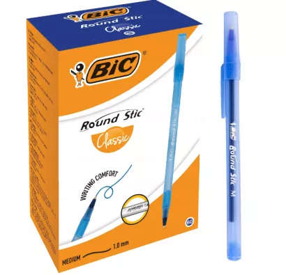 Zestaw Długopis Bic Round Stic Niebieski 60szt