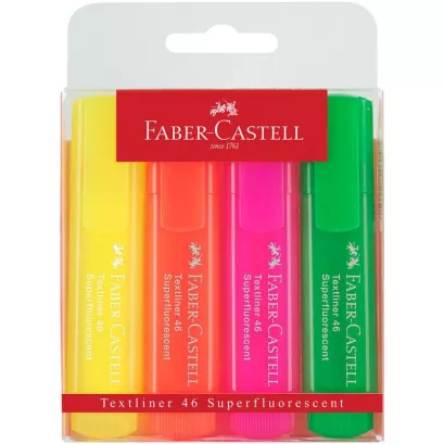 Zakreślacze Faber-Castell 4szt