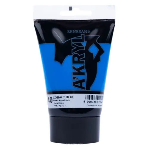Farba Akrylowa Renesans 100ml 40 Błękit Kobaltowy  SmartKleks.pl