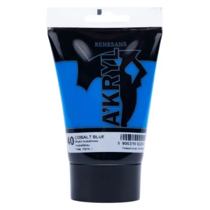 Farba Akrylowa Renesans 100ml 40 Błękit Kobaltowy