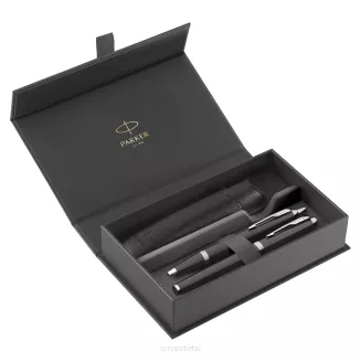 Zestaw Upominkowy Parker IM Black CT Pióro Długopis Etui