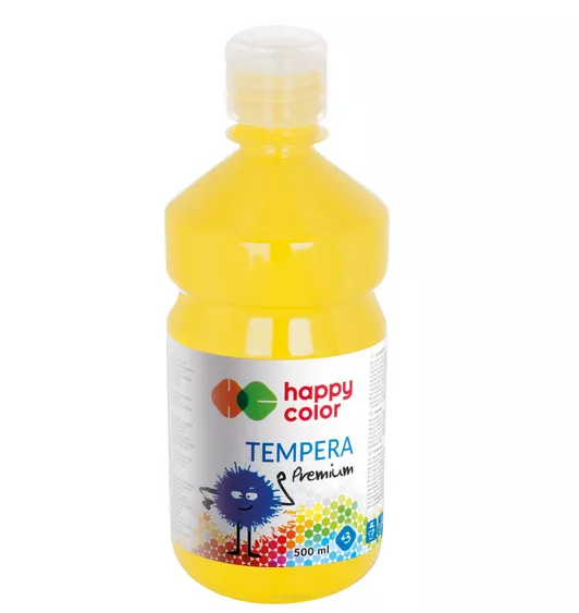 Farba Szkolna 500 ml Żółta Happy Color