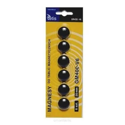 MAGNESY DO TABLIC 20MM CZARNE