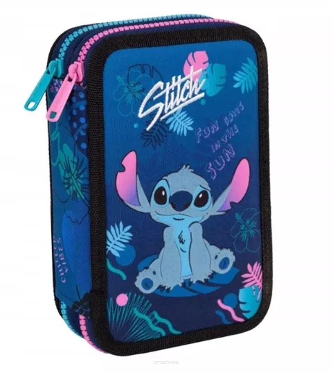 Piórnik Dwukomorowy Z Wyposażeniem Disney Core Jumper 2 Stitch smartkleks.pl