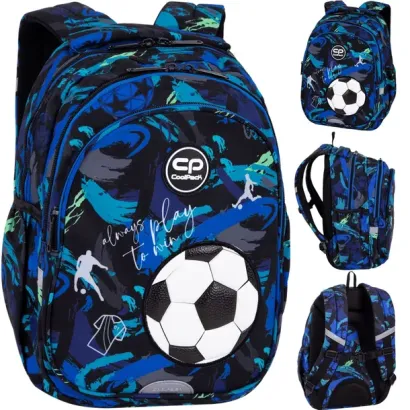 PLECAK SZKOLNY JERRY FOOTBALL NAVY COOLPACK