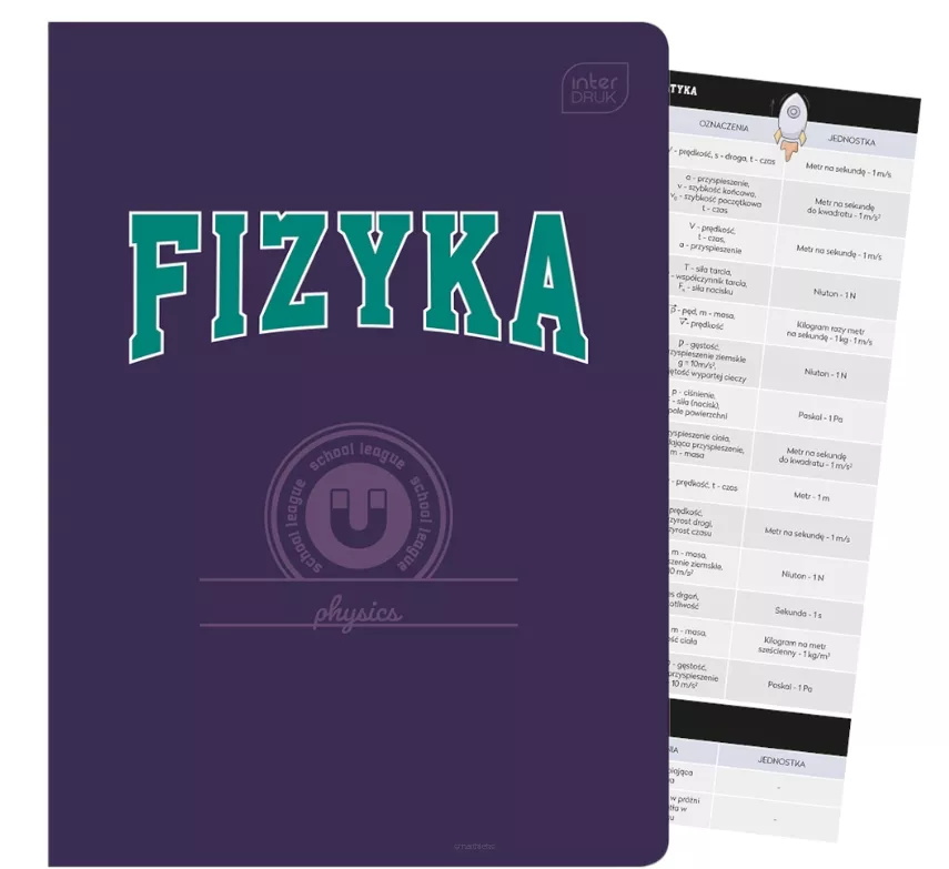 Zeszyt Tematyczny - Fizyka  A5/60 w Kratkę Interdruk smartkleks.pl