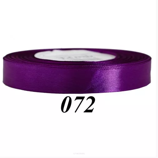 Wstążka Satynowa 12mm/32mb Ciemnofioletowa