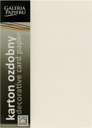 Karton Ozdobny Kratka Kremowy 220g A4 Galeria Papieru 201632