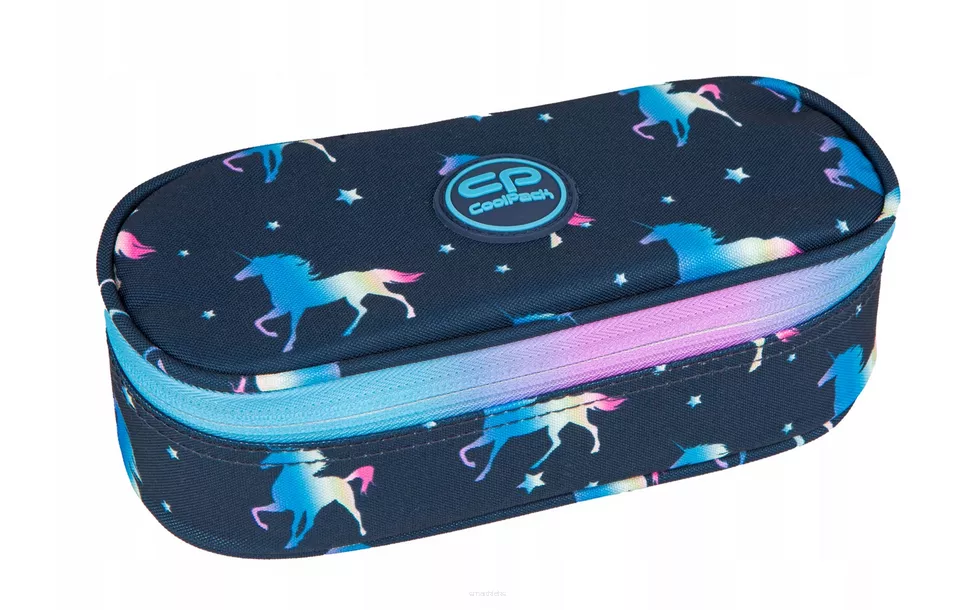 Piórnik Jednokomorowy Bez Wyposażenia CoolPack Campus Blue Unicorn smartkleks.pl